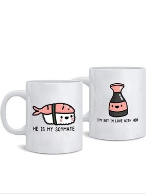 His and Hers Couple Coffee Mugs
